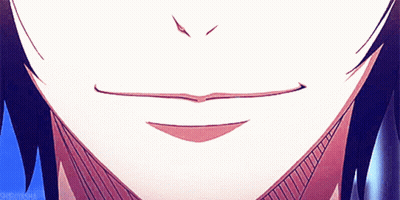 A Close Up Of A Person 'S Mouth With A Smirk On It GIF