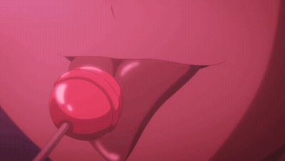 A Close Up Of A Person 'S Mouth With Fangs Holding A Red Lollipop GIF