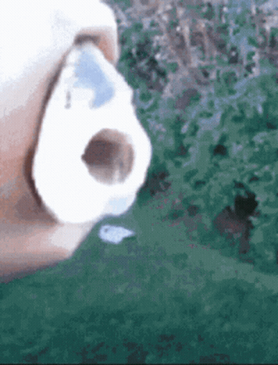A Close Up Of A Person 'S Nose With A Hole In It GIF