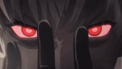 A Close Up Of A Person 'S Red Eyes GIF