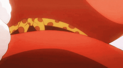 A Close Up Of A Person 'S Stomach With A Yellow Polka Dot Belt Around It . GIF