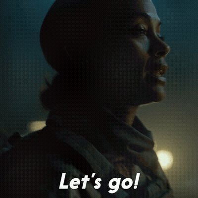 A Close Up Of A Person Screaming And The Words Let 'S Go GIF
