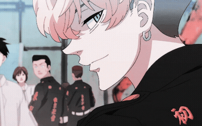 A Close Up Of A Person Wearing A Black Jacket With Chinese Characters On The Back GIF