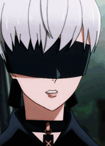 A Close Up Of A Person Wearing A Blindfold GIF