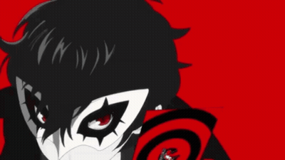 A Close Up Of A Person Wearing A Clown Mask On A Red Background . GIF