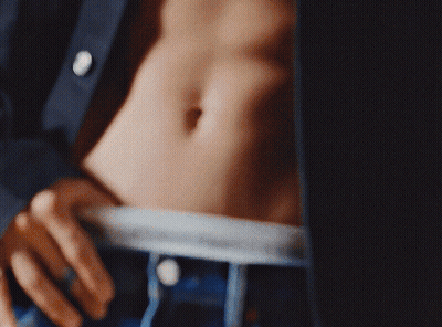 A Close Up Of A Person Wearing Calvin Klein Jeans GIF
