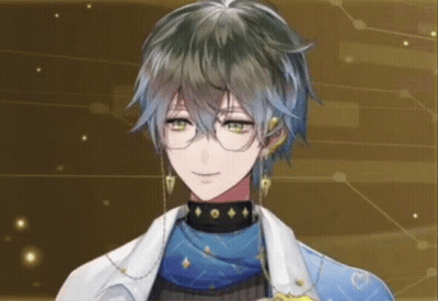 A Close Up Of A Person Wearing Glasses And A Blue Scarf . GIF