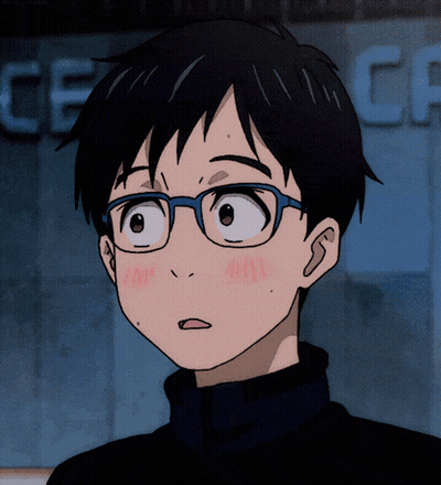 A Close Up Of A Person Wearing Glasses In Front Of A Sign That Says " Ce " GIF