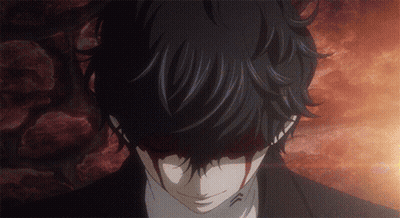 A Close Up Of A Person With Blood Coming Out Of Their Eyes GIF