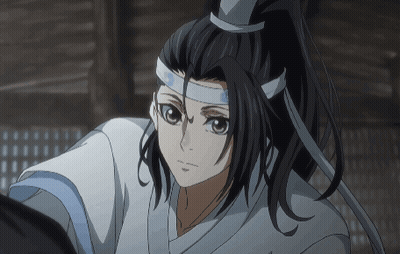 A Close Up Of A Person With Long Hair And A Ponytail GIF