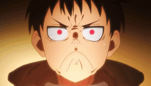 A Close Up Of A Person With Red Eyes GIF