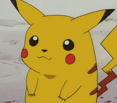 A Close Up Of A Pikachu Cartoon Character GIF