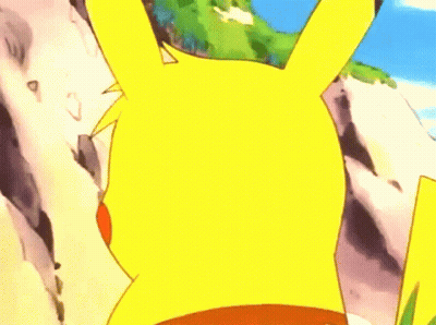 A Close Up Of A Pikachu With A Slight Smirk On His Face GIF