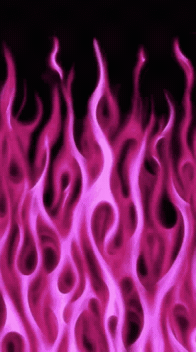 A Close Up Of A Pink Flames On A Black Background . GIF
