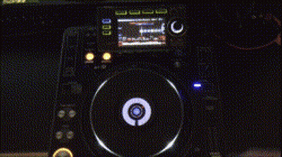 A Close Up Of A Pioneer Dj Controller With A Target On It GIF
