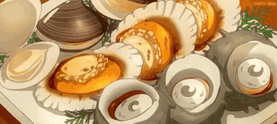 A Close Up Of A Plate Of Food On A Table With A Lot Of Different Types Of Food On It . GIF