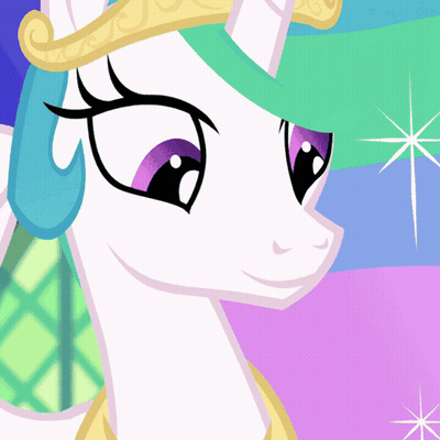 A Close Up Of A Pony 'S Face With Purple Eyes GIF