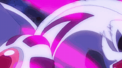 A Close Up Of A Purple And Blue Background With A Cartoon Character In The Middle . GIF