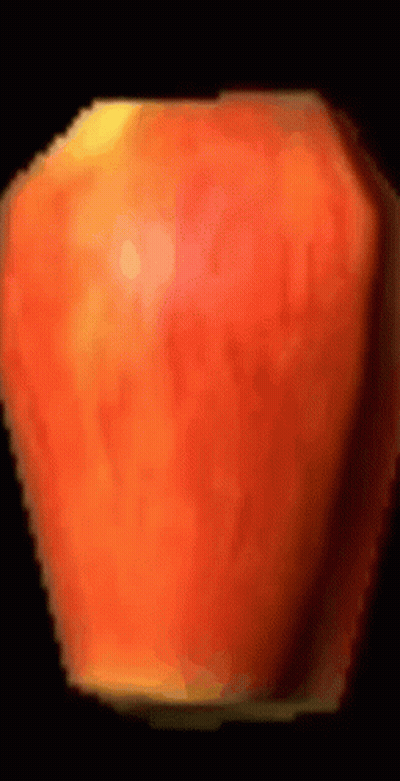 A Close Up Of A Red Apple With A Black Background GIF