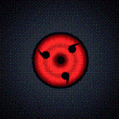 A Close Up Of A Red Eye With A Star In The Middle . GIF
