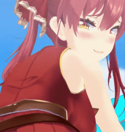 A Close Up Of A Red Haired Anime Character GIF