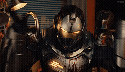 A Close Up Of A Robot With The Word Kepler On The Bottom GIF