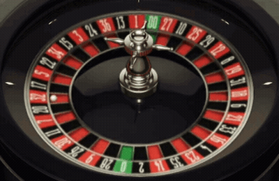 A Close Up Of A Roulette Wheel Showing The Number 27 On It GIF