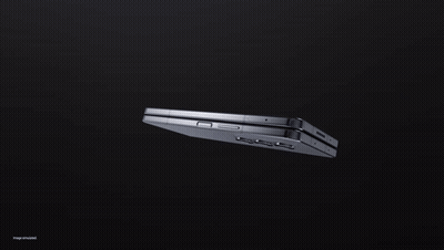 A Close Up Of A Samsung Device On A Dark Background GIF