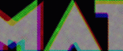 A Close Up Of A Screen With A Rainbow Of Colors On It GIF