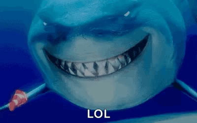 A Close Up Of A Shark With Braces On Its Teeth Smiling In The Ocean . GIF