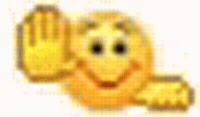 A Close Up Of A Smiley Face Giving The Middle Finger On A White Background . GIF