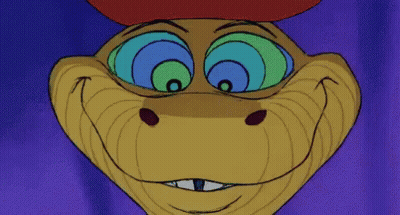 A Close Up Of A Snake 'S Face With Hypnotic Eyes GIF