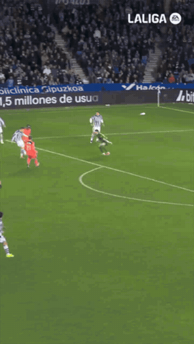 A Close Up Of A Soccer Player 'S Face Wearing A Laliga Jersey GIF