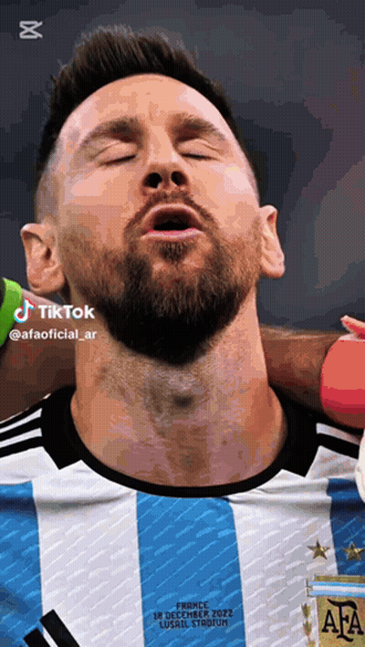 A Close Up Of A Soccer Player 'S Face With A Tiktok Watermark GIF
