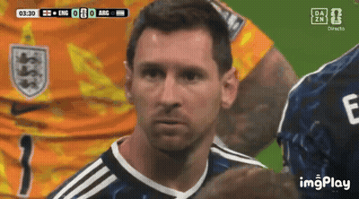 A Close Up Of A Soccer Player 'S Face With The Number 3 On His Shirt GIF