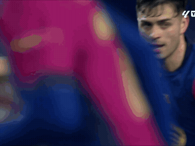 A Close Up Of A Soccer Player 'S Face With The Number 45 On The Bottom GIF