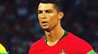 A Close Up Of A Soccer Player 'S Face With The Words Crgif7 On The Bottom GIF