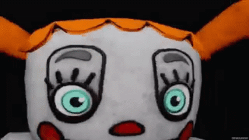 A Close Up Of A Stuffed Animal With A Surprised Look On Its Face . GIF