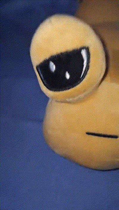 A Close Up Of A Stuffed Animal With Sunglasses On Its Eyes GIF
