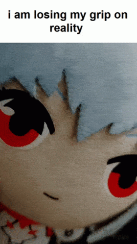 A Close Up Of A Stuffed Animal With The Words I Am Losing My Grip On Reality GIF