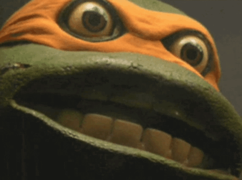 A Close Up Of A Turtle With Big Eyes GIF
