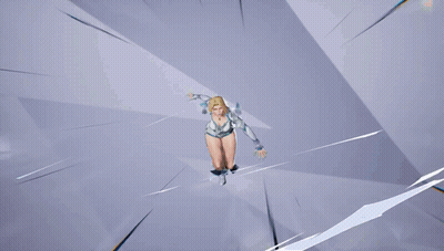 A Close Up Of A Woman 'S Breasts In A Cartoon GIF