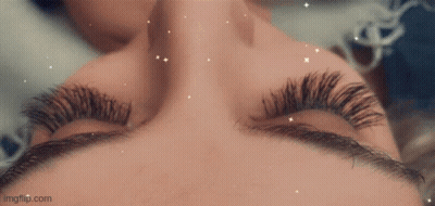 A Close Up Of A Woman 'S Eyelashes With The Words Imgflip.com Visible GIF