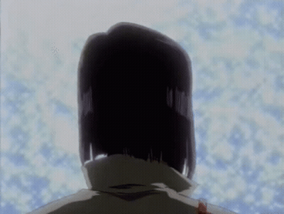 A Close Up Of A Woman 'S Face In A Cartoon With A Blurred Background . GIF