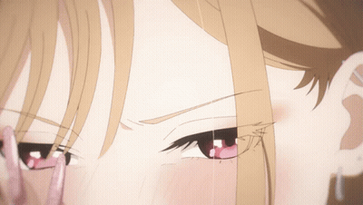 A Close Up Of A Woman 'S Face With A Few Lines Visible GIF