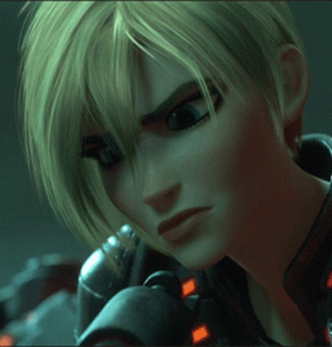 A Close Up Of A Woman 'S Face With A Serious Look On Her Face GIF