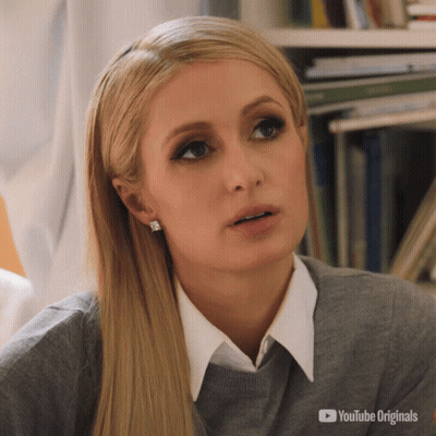 A Close Up Of A Woman 'S Face With A Youtube Originals Watermark GIF