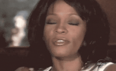 A Close Up Of A Woman 'S Face With Abc Written On The Bottom GIF