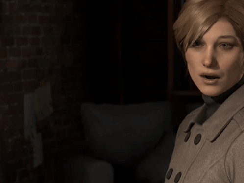 A Close Up Of A Woman 'S Face With Buttons That Say 88 On Them GIF