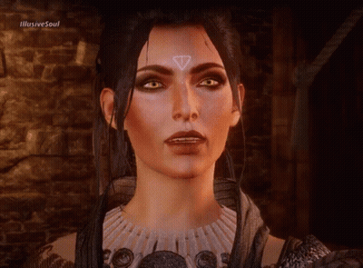 A Close Up Of A Woman 'S Face With Illusive Soul Written Above Her GIF